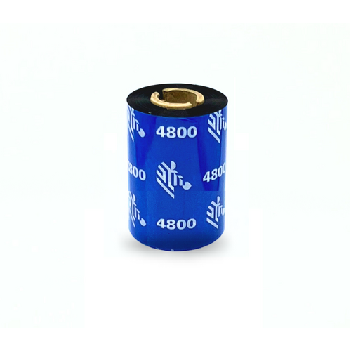 Zebra Resin Ribbon 57mm x 74 meter - For 2 inch wide Desktop Label Printers (Box of 5)