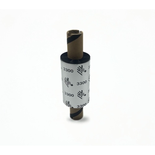 Zebra Wax Resin Ribbon 57mm x 74 meter - For 4 inch wide Desktop Label Printers (Box of 10) JC3300BK05707