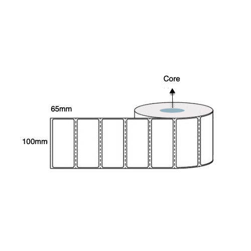 100mm x 65mm Direct Thermal Labels  (Rolls of 800) Freezer Grade