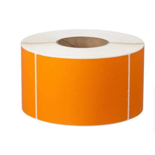 Thermal Transfer Labels 76mm X 48mm X 76mm Core (6 Rolls Of 3,000) Orange