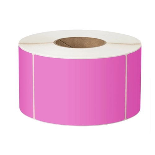 Thermal Transfer Labels 76mm X 48mm X 76mm Core (6 Rolls Of 3,000) Pink