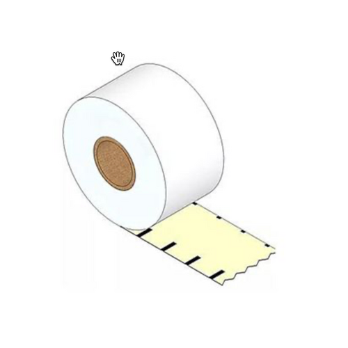 10 X Rolls Linerless Direct Thermal Labels 80mm X 82 Meter Black Mark Continuous Removable