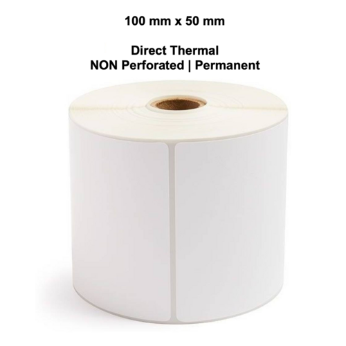 100mm x 50mm Direct Thermal Labels LAB10050TWS25