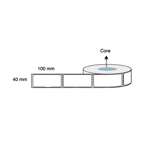 48mm x 100mm Direct Thermal Label Rolls (16 Rolls of 500 LPR Permanent Perforated)