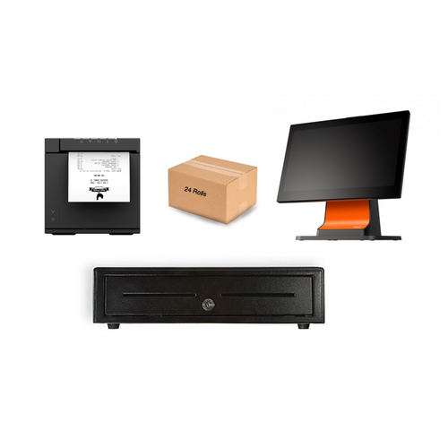 Loyverse POS Hardware Bundle - Sunmi D2s Andoid,  Epson TM-M30III Printer, Cash Drawer 