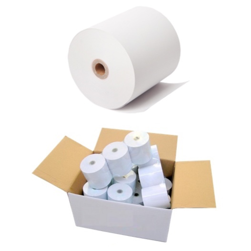 57mm x 57mm 1 Ply Plain Docket Paper for Impact Receipt Printers Box of 50 Rolls P5757