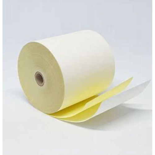 57mm x 57mm 2 Ply Plain Docket Paper for Impact Receipt Printers Box of 40 Rolls PR57572PLY