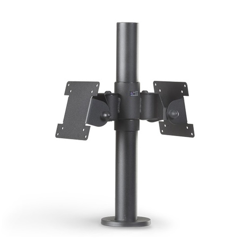 SpacePole Back-to-Back Dual Vesa Pole Mount Black SPV1103-FX-02