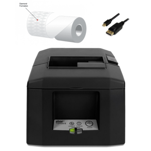 Square Compatible TSP654IISK Restick Sticky Label Printer - USB - TSP654IISK-U TSP654SKII