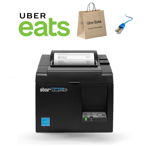UBER EATS TSP143IIILAN Network (Cable) Receipt Printer 