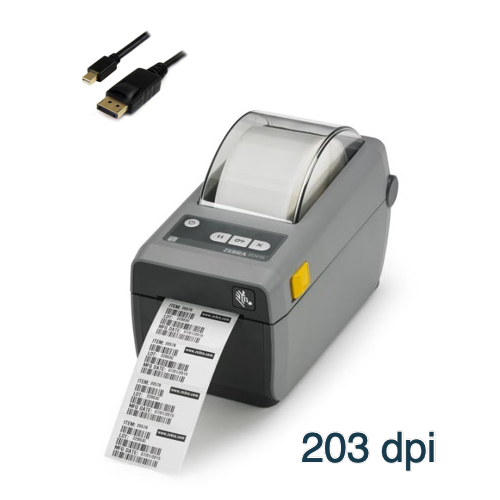 Zebra ZD410 203dpi USB 2 inch Barcode Label Printer