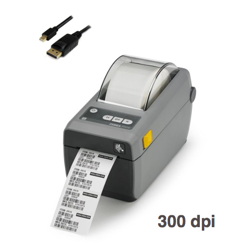 Zebra ZD410 300dpi USB 2 inch Barcode Label Printer