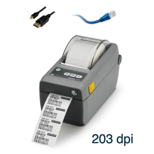 Zebra ZD410 203dpi Label Printer Wifi + USB + Bluetooth ZD41022-D0PW02EZ