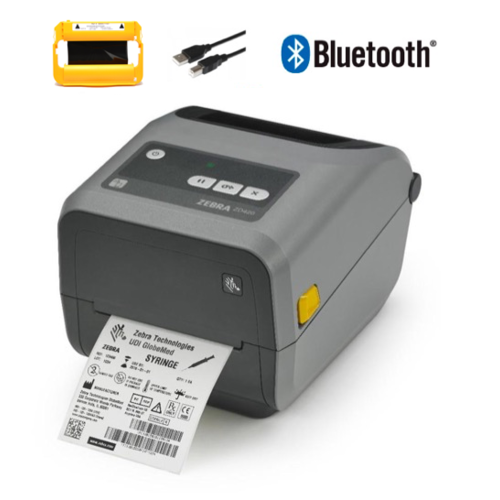 Zebra ZD420 Thermal Transfer Yellow Ribbon Cartridge 4 inch Label Printer (USB & Bluetooth)